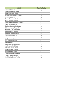 NOTA Avaliação Curso Arbitros RJ CAMPOS.