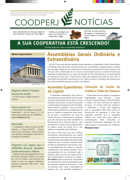 Informativo n&ordm;3 | Agosto de 2011 Clique aqui para baixar