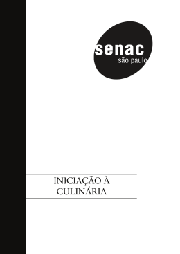 INICIA&Ccedil;&Atilde;O &Agrave; CULIN&Aacute;RIA