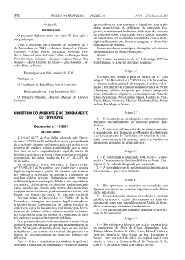 Decreto-Lei 11/2001 de 23 de janeiro