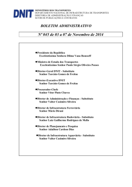 BOLETIM ADMINISTRATIVO N&ordm; 045 DE 03 a 07/11/14