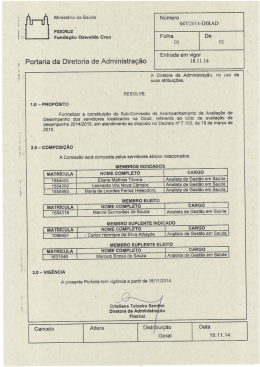 FIOCRUZ l - Diretoria de Administração