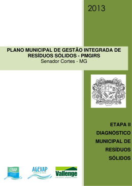 ETAPA II DIAGNÓSTICO MUNICIPAL DE RESÍDUOS SÓLIDOS