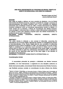 1 UMA NOVA (RE)DEFINI&Ccedil;&Atilde;O DA CIDADANIA NO