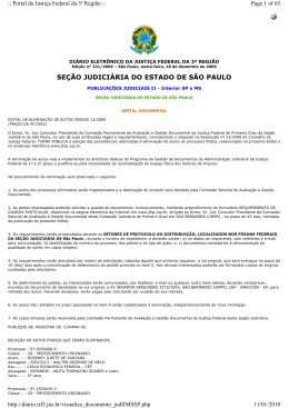 EDITAL n&ordm; 012 - DISPONIBILIZADO EM 18/12/2009