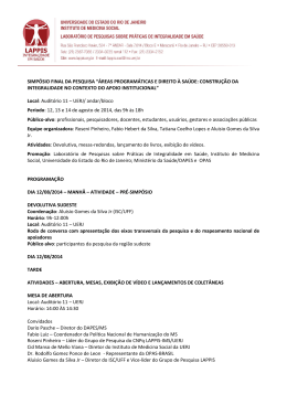Programacao Simposio