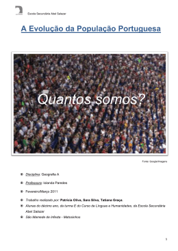 Quantos somos? - Portal do Agrupamento de Escolas Abel Salazar