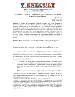 A SEM&Acirc;NTICA CORDIAL - CULT - Universidade Federal da Bahia