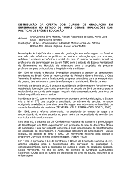 distribui&ccedil;&atilde;o da oferta dos cursos de gradua&ccedil;&atilde;o em enfermag&hellip;