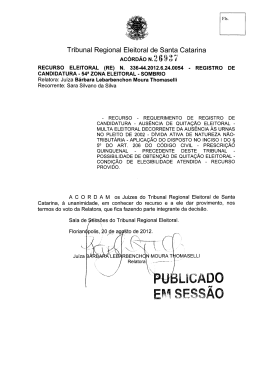 26937 - Tribunal Regional Eleitoral de Santa Catarina