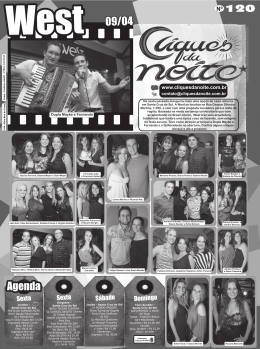 Coluna Cliques da Noite Riovale Jornal 16042010