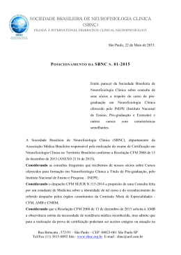 SOCIEDADE BRASILEIRA DE NEUROFISIOLOGIA CLINICA (SBNC)
