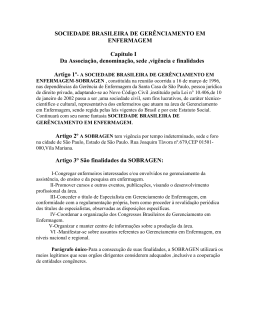 SOCIEDADE BRASILEIRA DE GERENCIAMENTO EM