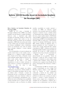 Notícia: XXXVIII Reunião Anual da Sociedade Brasileira de