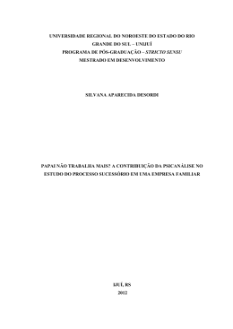 Silvana Aparecida Desordi - Biblioteca Digital da UNIJU&Iacute;