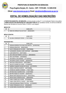 Edital de homologacao das inscricoes 12/09/2014