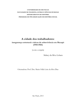 A cidade dos trabalhadores: - Biblioteca Digital de Teses e