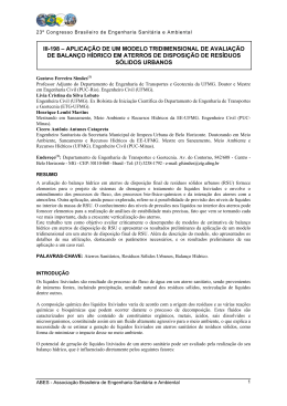 III-198 &ndash; APLICA&Ccedil;&Atilde;O DE UM MODELO TRIDIMENSIONAL