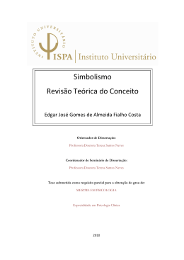 Simbolismo Revis&atilde;o Te&oacute;rica do Conceito