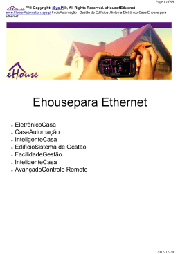 Ehouse Ethernet Home Automation