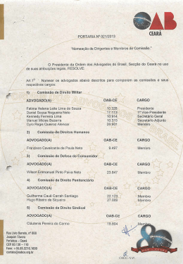 Portaria 21/2013-1 - OAB-CE &ndash; Ordem dos Advogados do Estado do