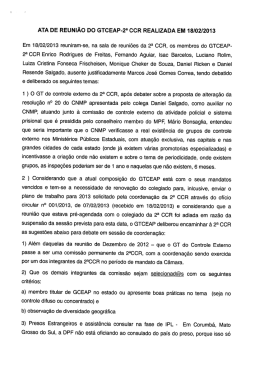 ATA DE REUNIÃO DO GTCEAP-2a CCR REALIZADA EM 18