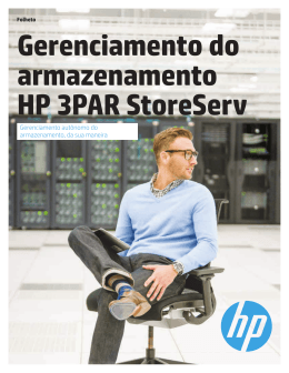 Gerenciamento do armazenamento HP 3PAR StoreServ