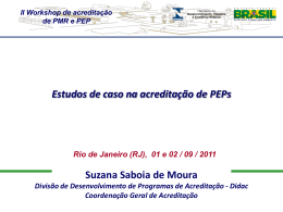 Estudos de casos PEP 01/09/2011 (Workshop Suzana)