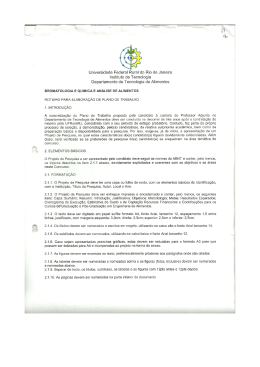 bromatologia, química e análise de alimentos