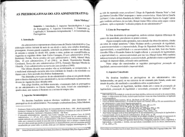 AS PRERROGATIVAS DO ATO ADMINISTRATIVO