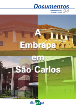 A Embrapa em S&atilde;o Carlos