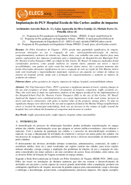 Implanta&ccedil;&atilde;o do PGV Hospital Escola de S&atilde;o Carlos: an&aacute;lise de