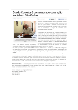 Dia do Corretor é comemorado com ação social em São Carlos