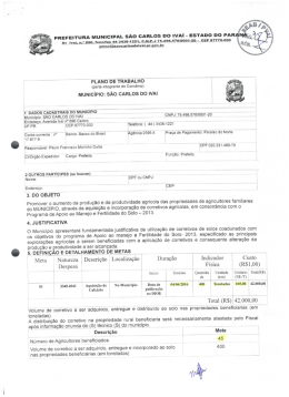 l PREFEITURA MUNICIPAL sAo cARLos Do IvAI - ESTADO Do PA -`