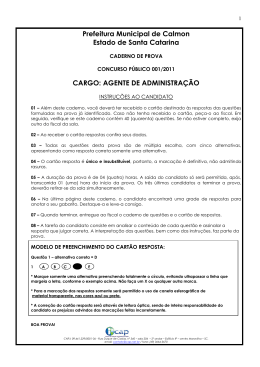 AGENTE DE ADMINISTRA&Ccedil;&Atilde;O