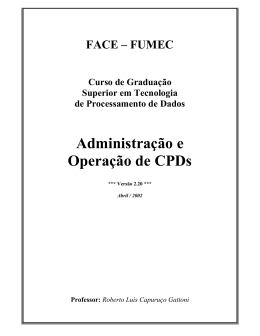 Administração e Operação de CPDs