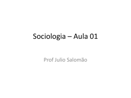Sociologia – Aula 03
