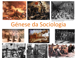 Génese da Sociologia