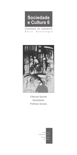 Sociedade e Cultura 6 - CICS