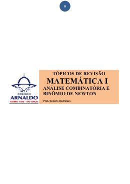 Análise Combinatória e Binômio de Newton