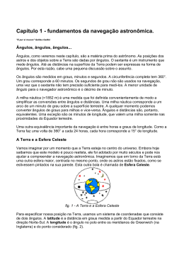 Fundamentos de navega&ccedil;&atilde;o astronomica