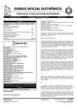 DOe/0848/TCE-RO - Data: 05/02/2015