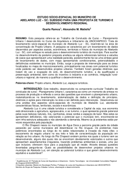 estudo s&oacute;cio-espacial do munic&iacute;pio de abelardo luz