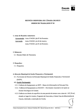 Ordem de Trabalhos RC 21022011