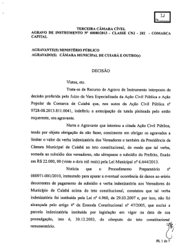 terceira câmara cível - Tribunal de Justiça do Estado de Mato Grosso