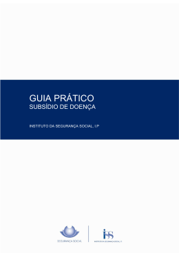 Guia Pr&aacute;tico Subsidio de Doen&ccedil;a