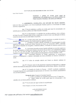 Estabelece a politica de revis&atilde;o geral anual da