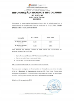 1.&ordm; ciclo - AE Miraflores