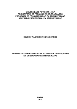 fatores determinantes para a lealdade dos usu&aacute;rios em um