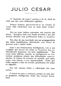 J&uacute;lio Cezar - not&iacute;cia da morte